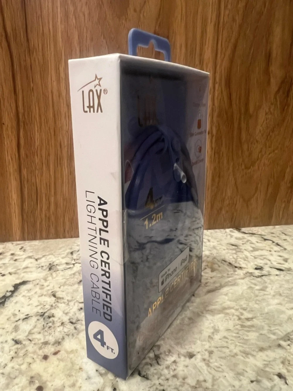 Apple-Certified Lightning Cable - Blue (4ft/1.2m)